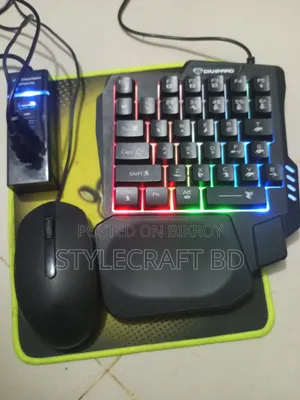 Divipard X5 ওয়ান হ্যান্ড গেমিং কিবোর্ড - একদম নতুনের মতো বিক্রি হবে