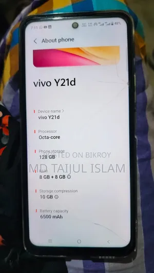 Vivo Y21d 128 GB Black