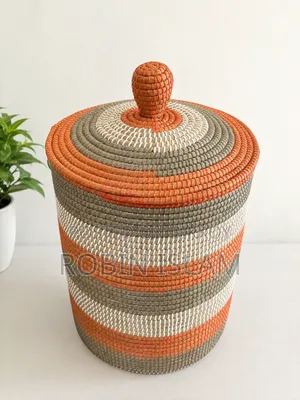 Handmade Kaisha Grass Storage Basket | Eco-Friendly Home Decor