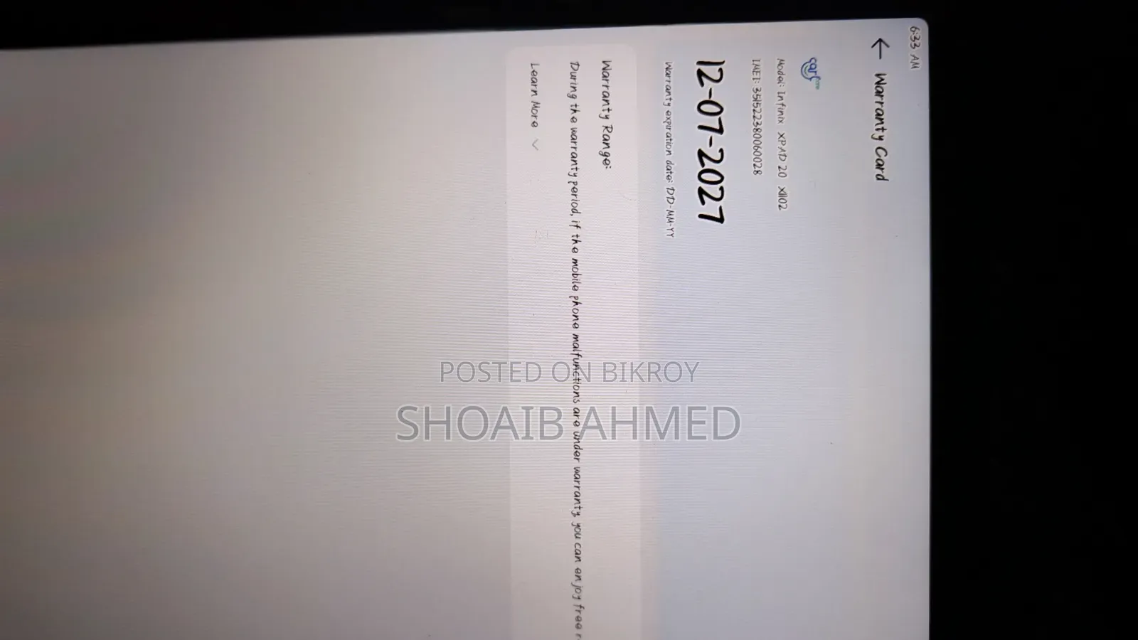 Infinix Xpad 20 128 GB Pink