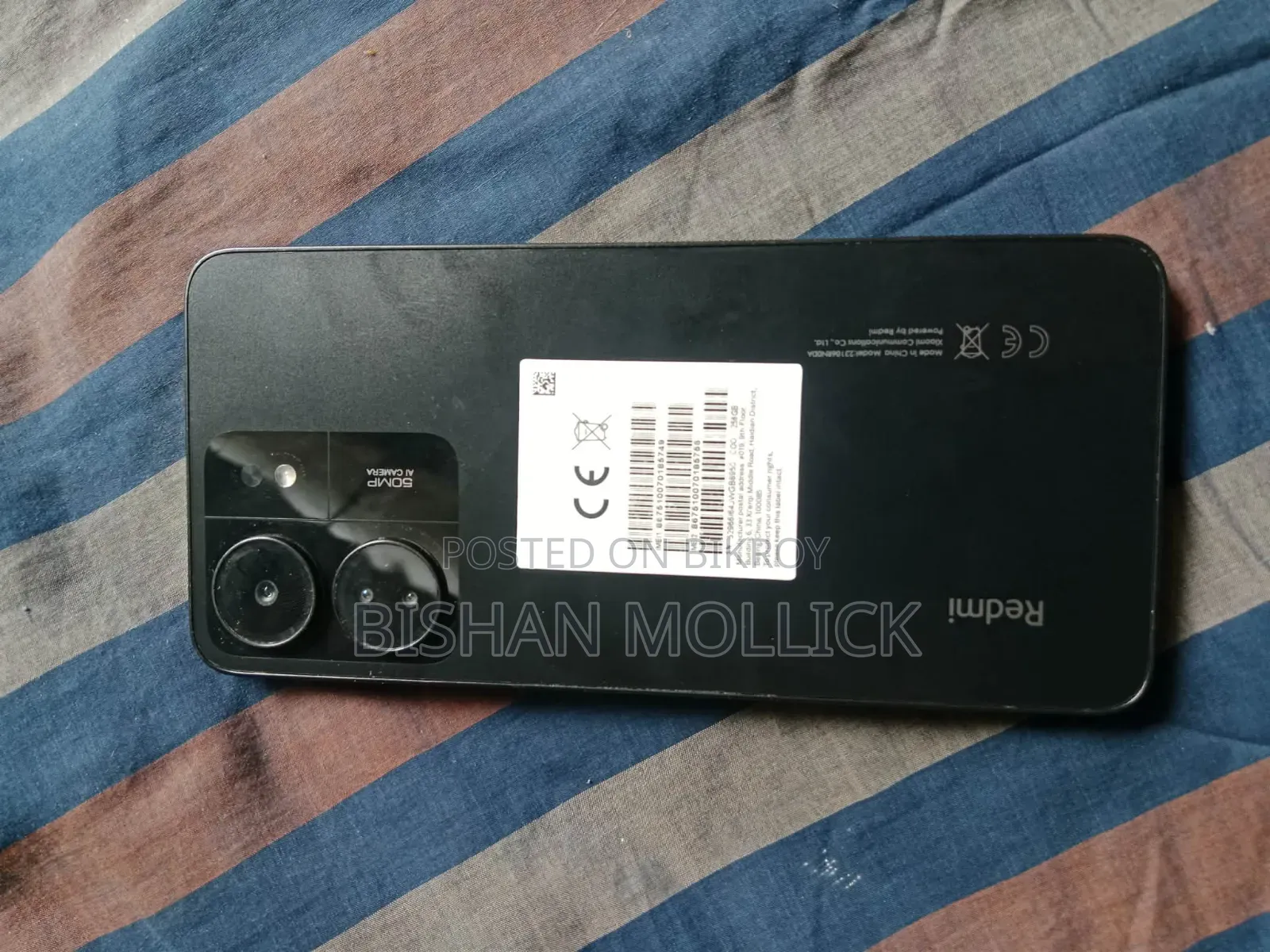Xiaomi Redmi 13C ২৫৬ জিবি ব্ল্যাক