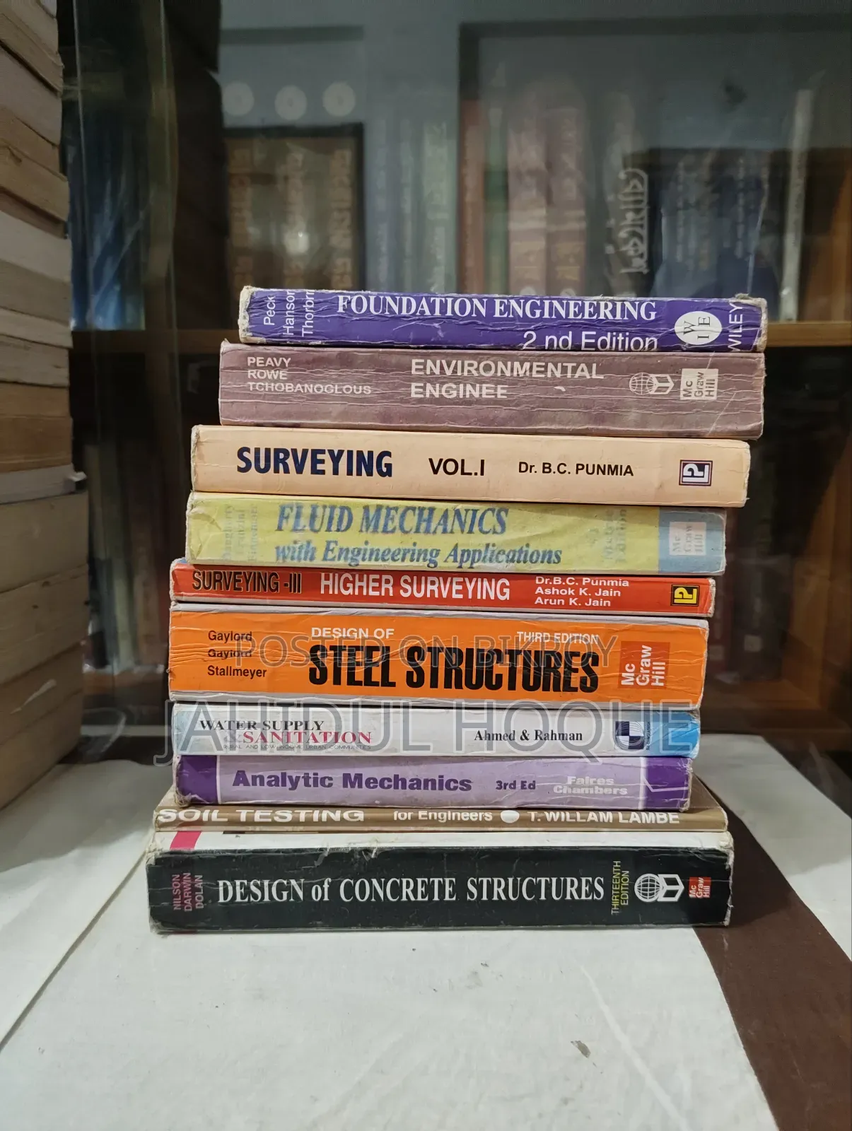 10 Civil Engineering Reference Books for Only 899 Taka.
