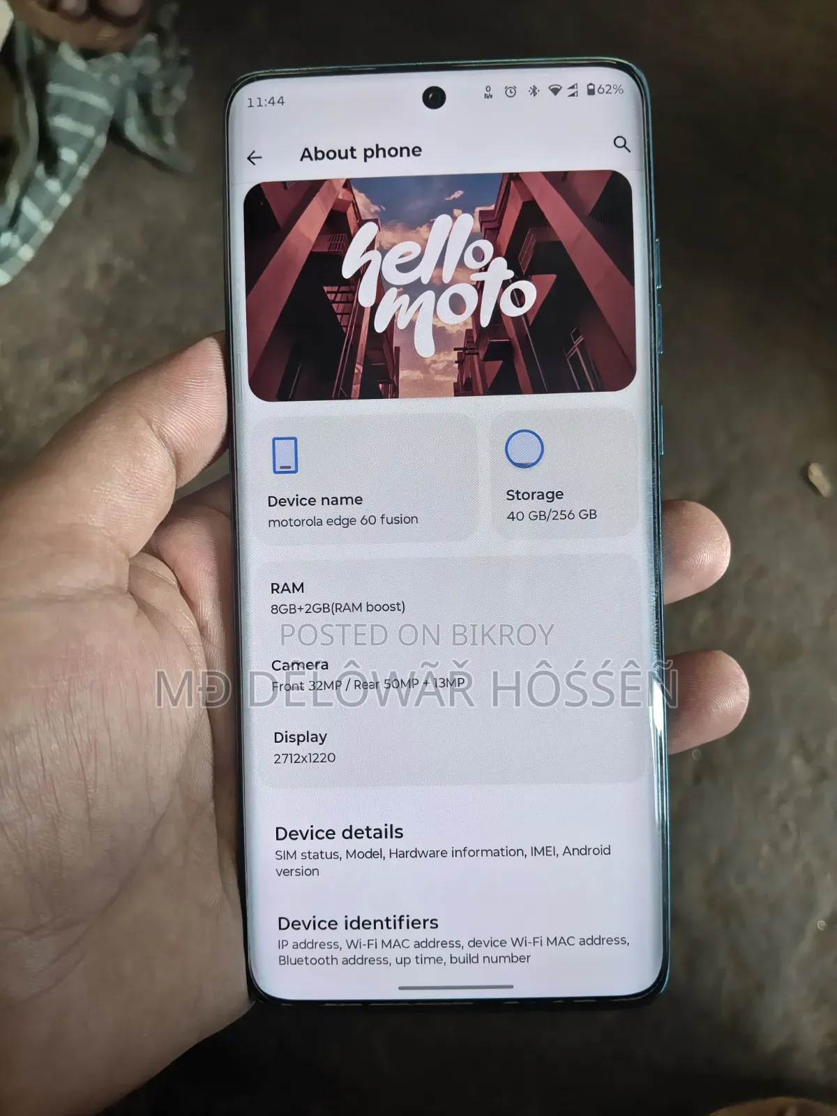 Motorola Edge 60 Fusion 256 GB