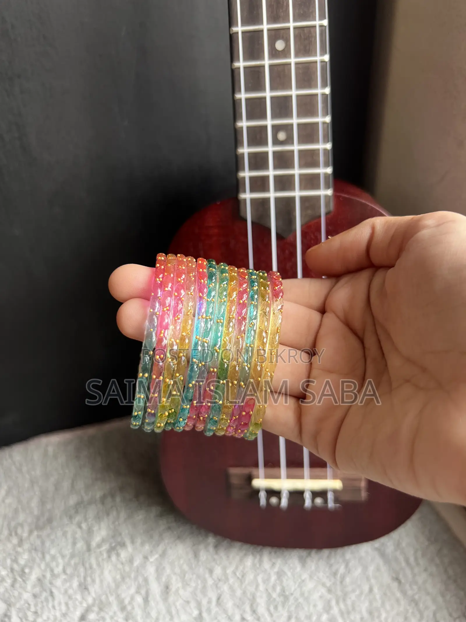 রেইনড্রপ চুড়ি/ জেলি চুড়ি/ চুড়ি