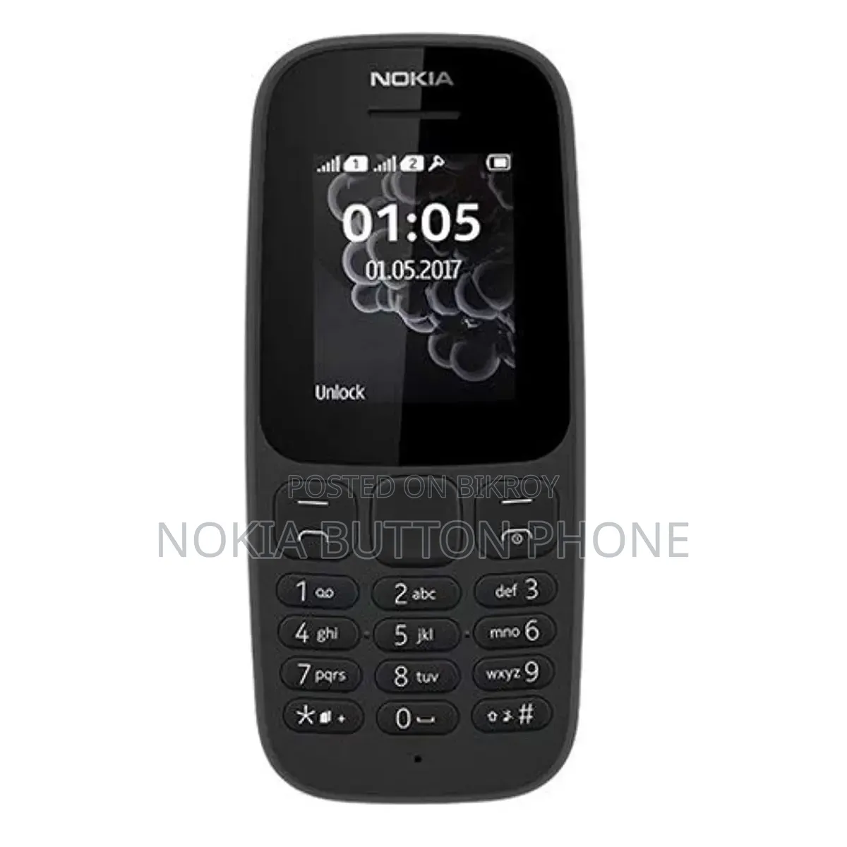 New Nokia 105 Black