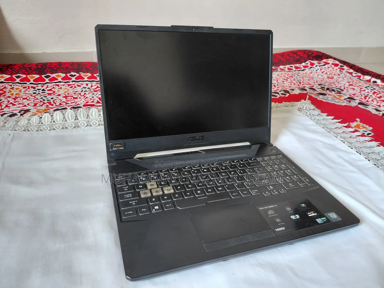 ল্যাপটপ ASUS TUF Gaming F15 16GB Intel Core I5 HDD+SSD 1T