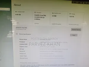Desktop Computer 8GB Intel Core i3 SSD 128GB