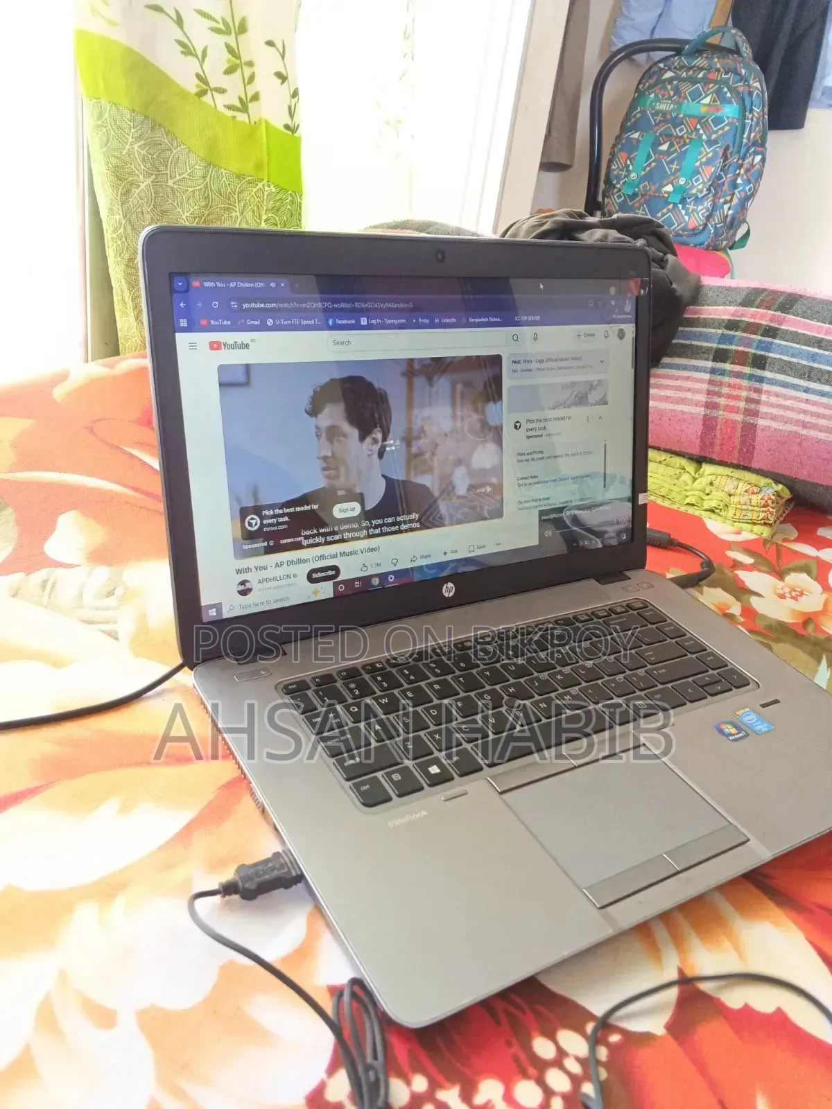 Laptop HP EliteBook 850 G2 4GB Intel Core I5 HDD+SSD 256GB