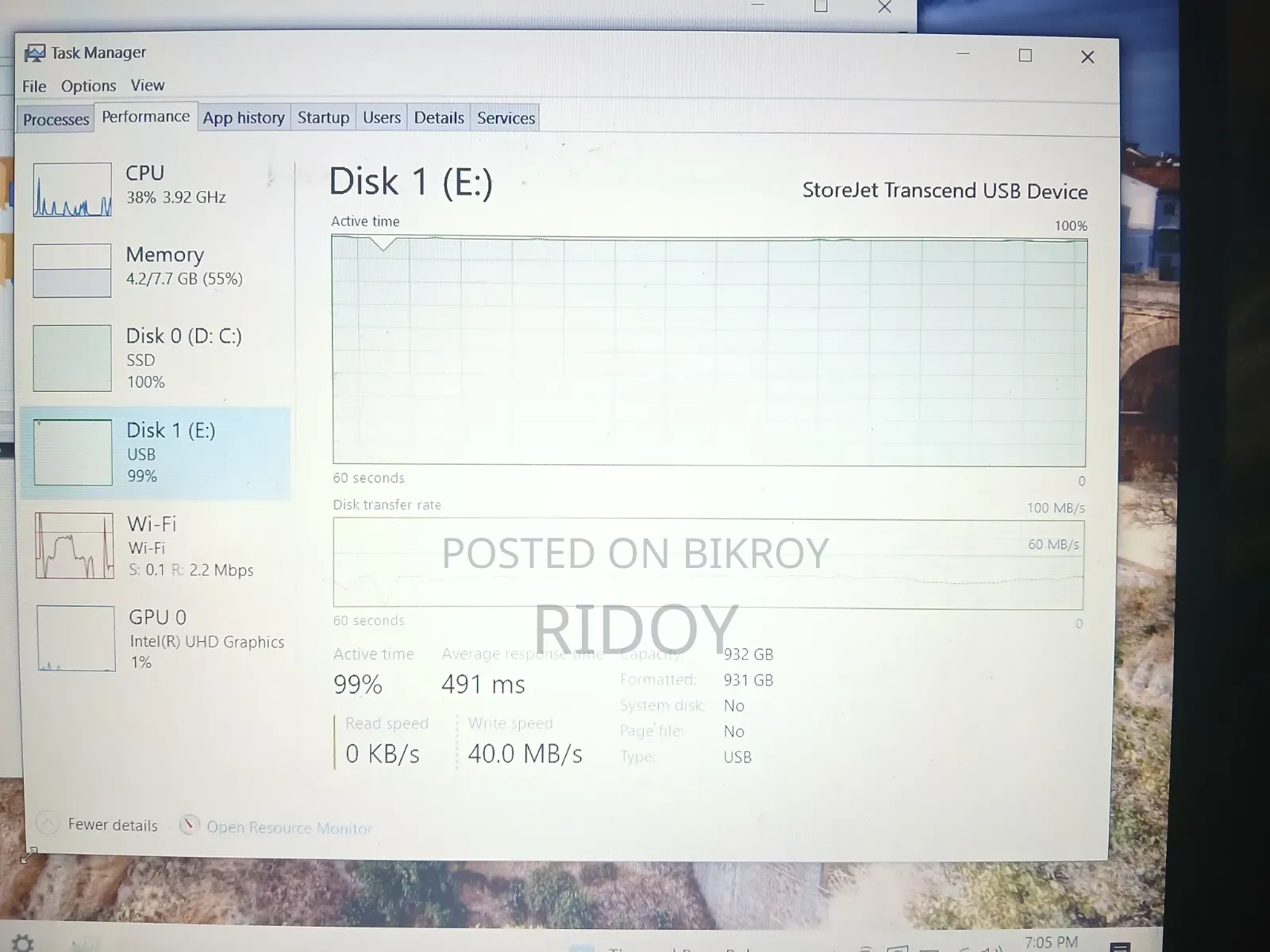 Laptop Dell Inspiron 15 3000 4GB Intel Core I5 SSD 256GB