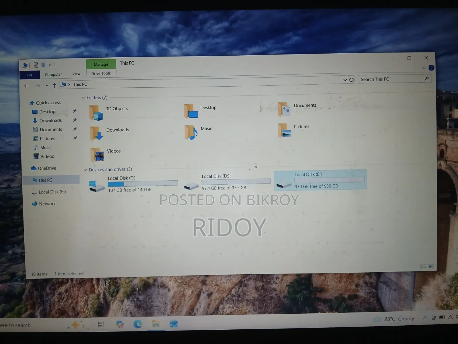Laptop Dell Inspiron 15 3000 4GB Intel Core I5 SSD 256GB