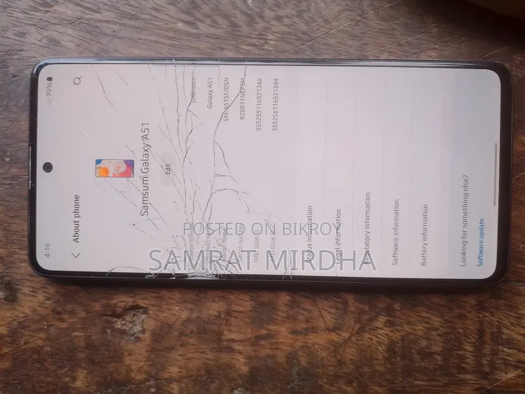 স্যামসাং গ্যালাক্সি এ৫১ ১২৮ জিবি ব্ল্যাক