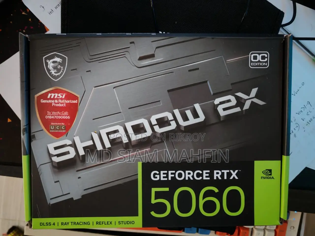 Msi Geforce RTX 5060 8g Shadow 2x Oc Gddr7 for Sale