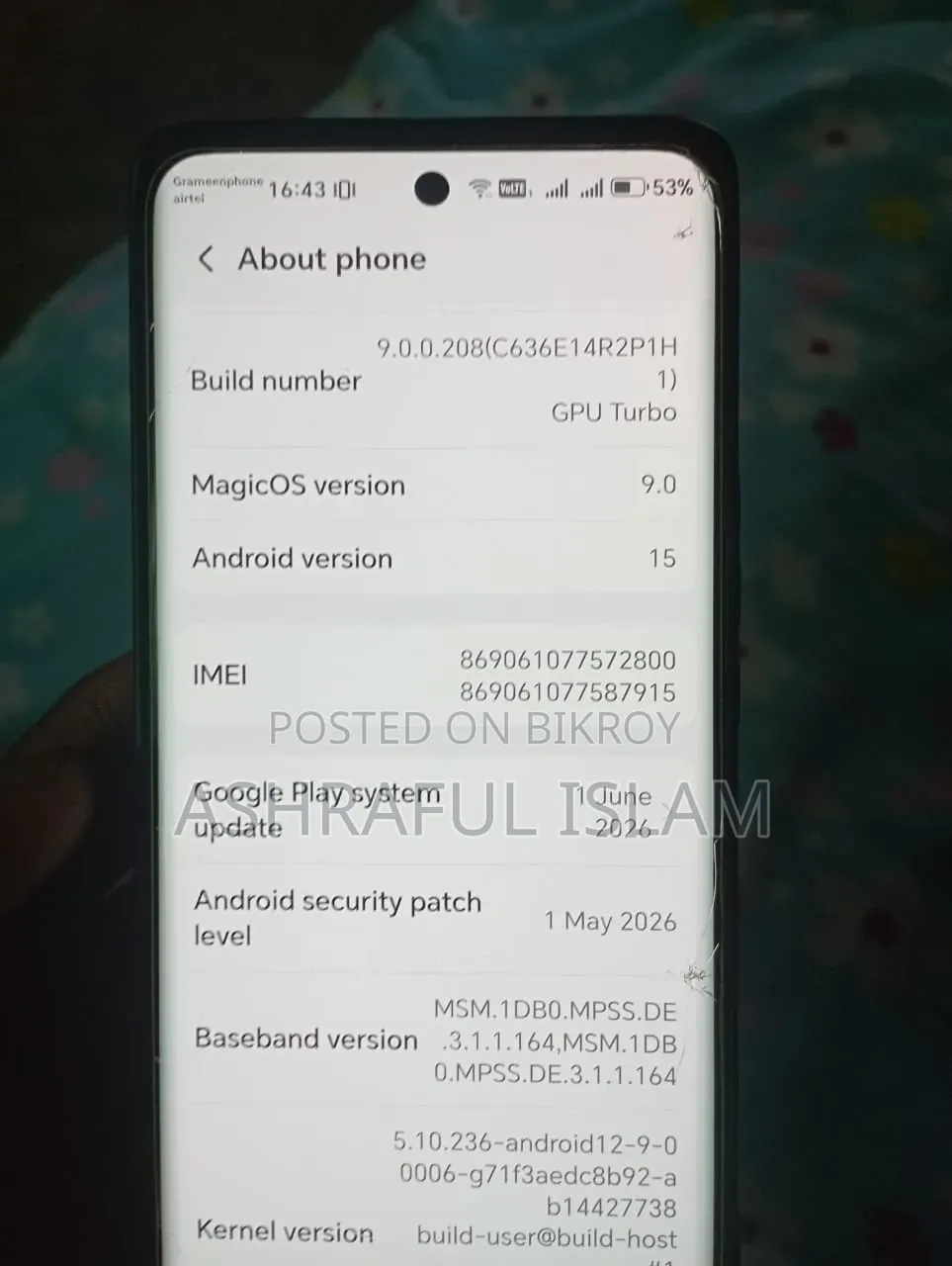 Honor X9b 512 GB Yellow