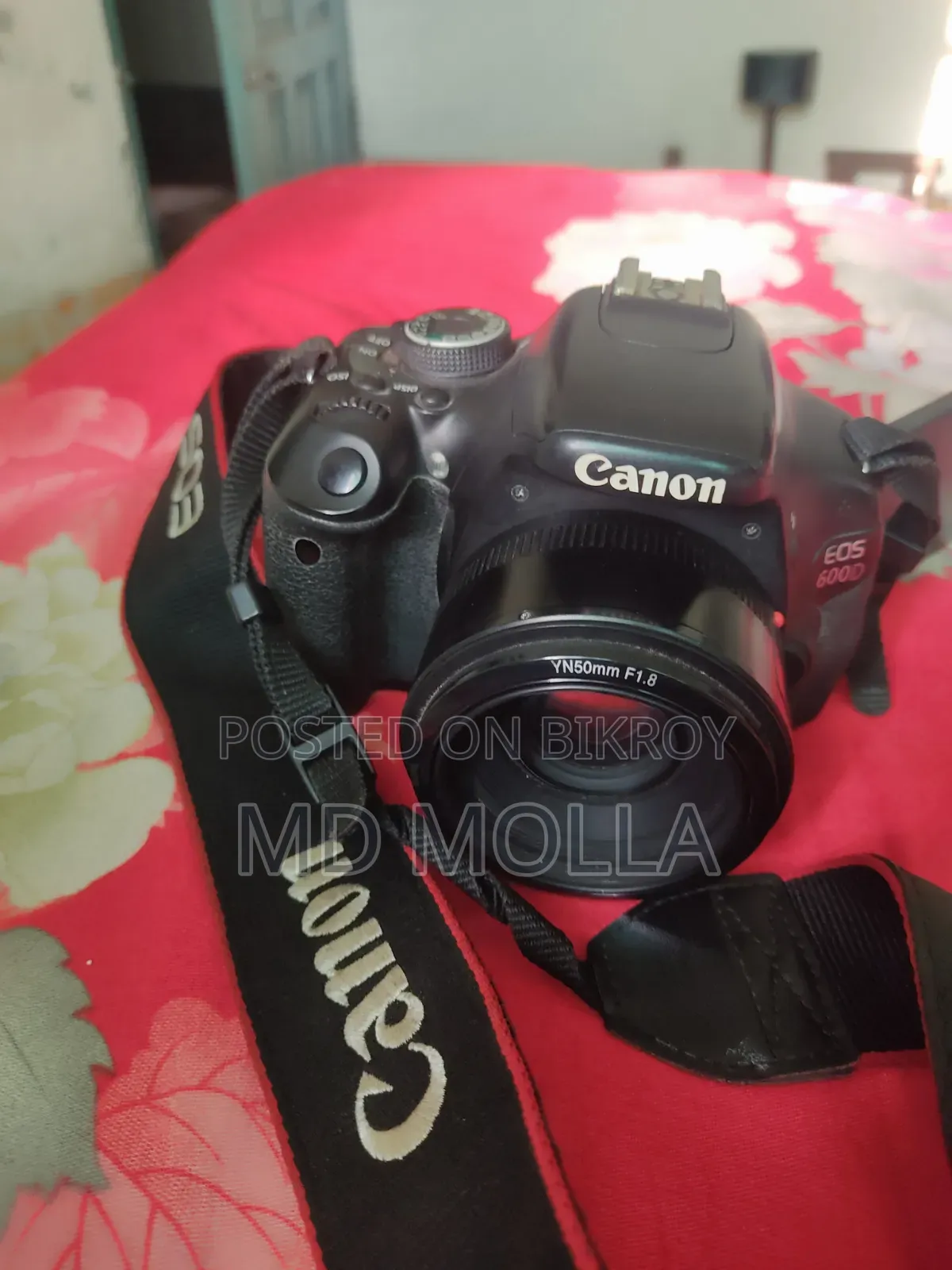 ক্যামেরা বিক্রি Canon 600d Lens Yn50mm F1.8