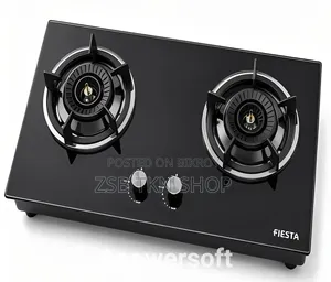 FIESTA H9T Table Top Gas Stove 2 Burner Black