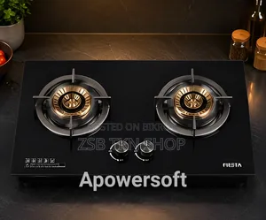 FIESTA H9T Table Top Gas Stove 2 Burner Black