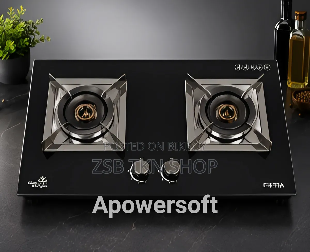 FIESTA H9T Table Top Gas Stove 2 Burner Black