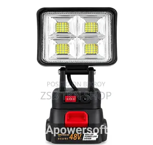 48V Rechargeable LED Work Light – Portable Adjustable Flood Light