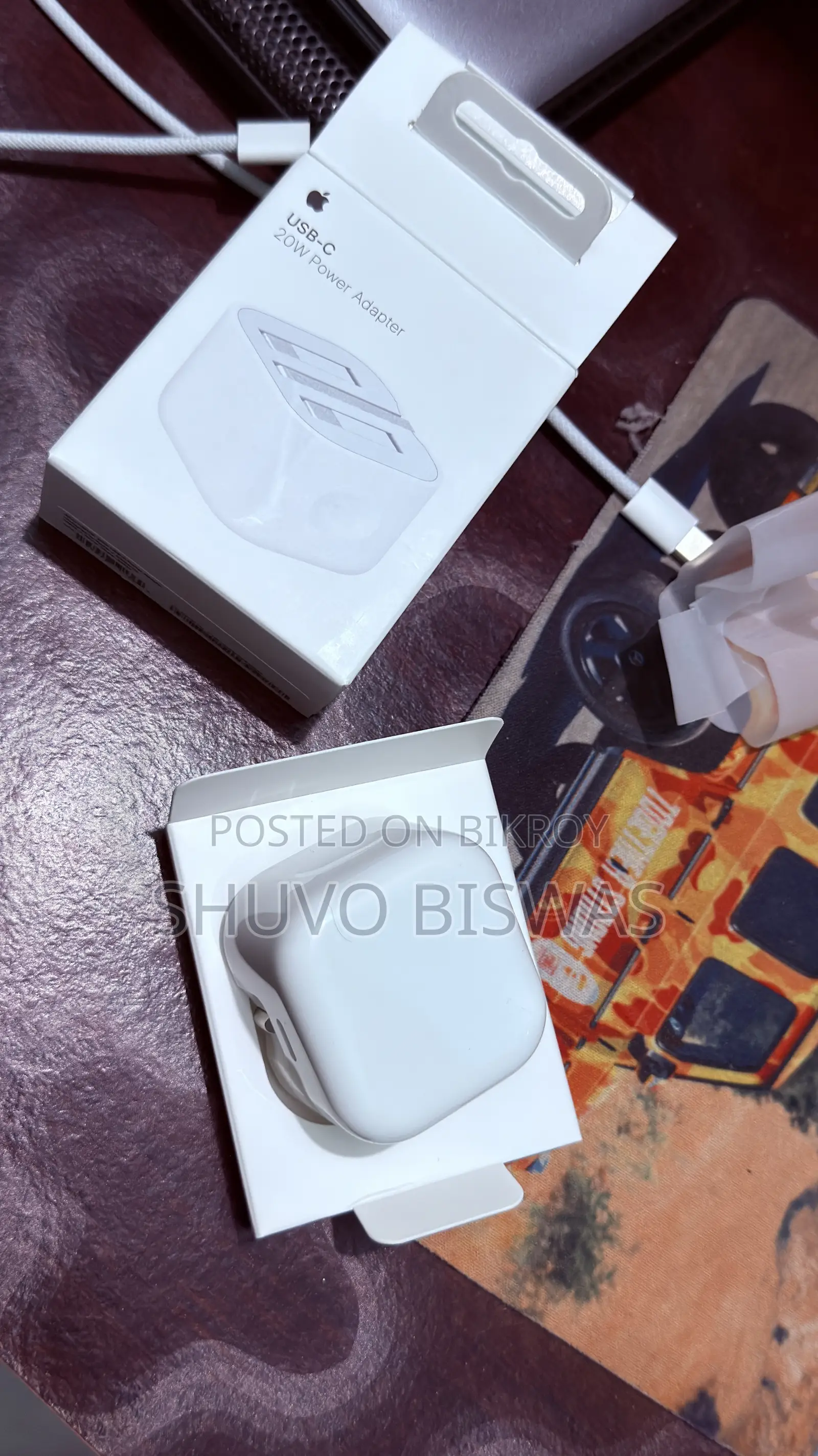 অ্যাপল অরিজিনাল ২০ডব্লিউ ইউএসবি-সি চার্জার (ব্র্যান্ড নিউ) বিক্রয়ের জন্য