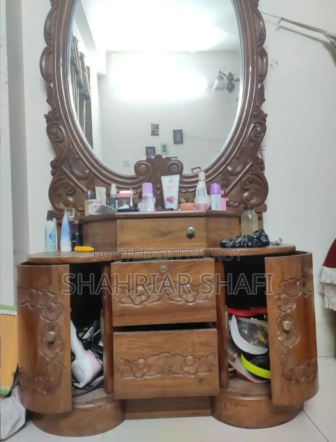 মহোগনি কাঠের ড্রয়িং টেবিল