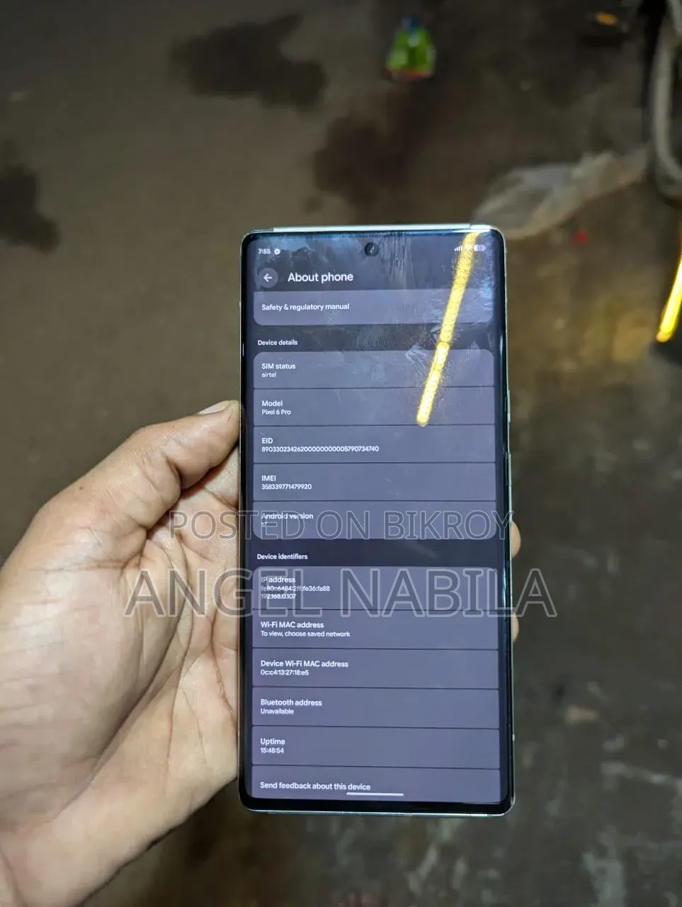 গুগল পিক্সেল ৬ প্রো ১২৮ জিবি সাদা