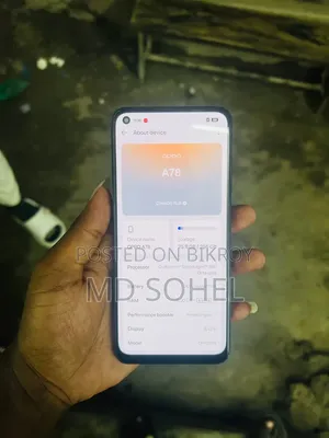 ওপ্পো এ৭৮ ৫জি ২৫৬ জিবি ব্ল্যাক
