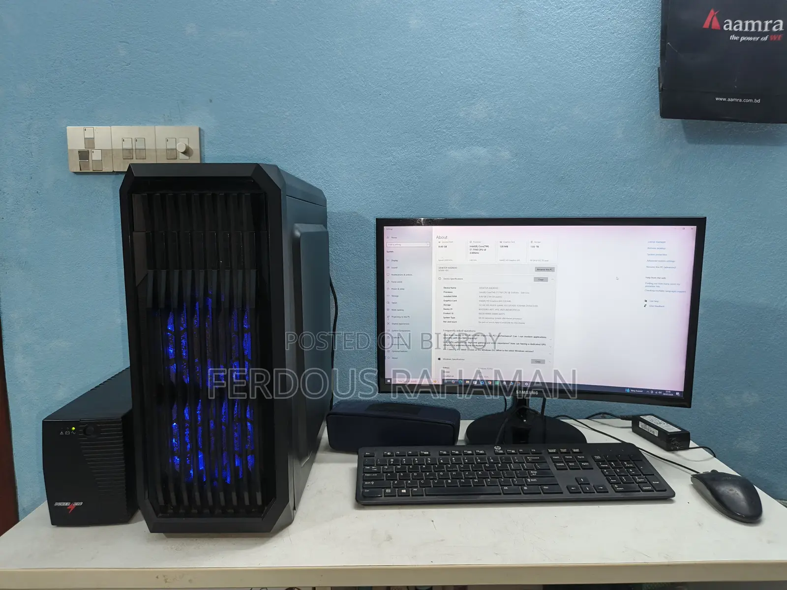 Desktop Computer 8GB Intel Core I7 HDD+SSD 1T