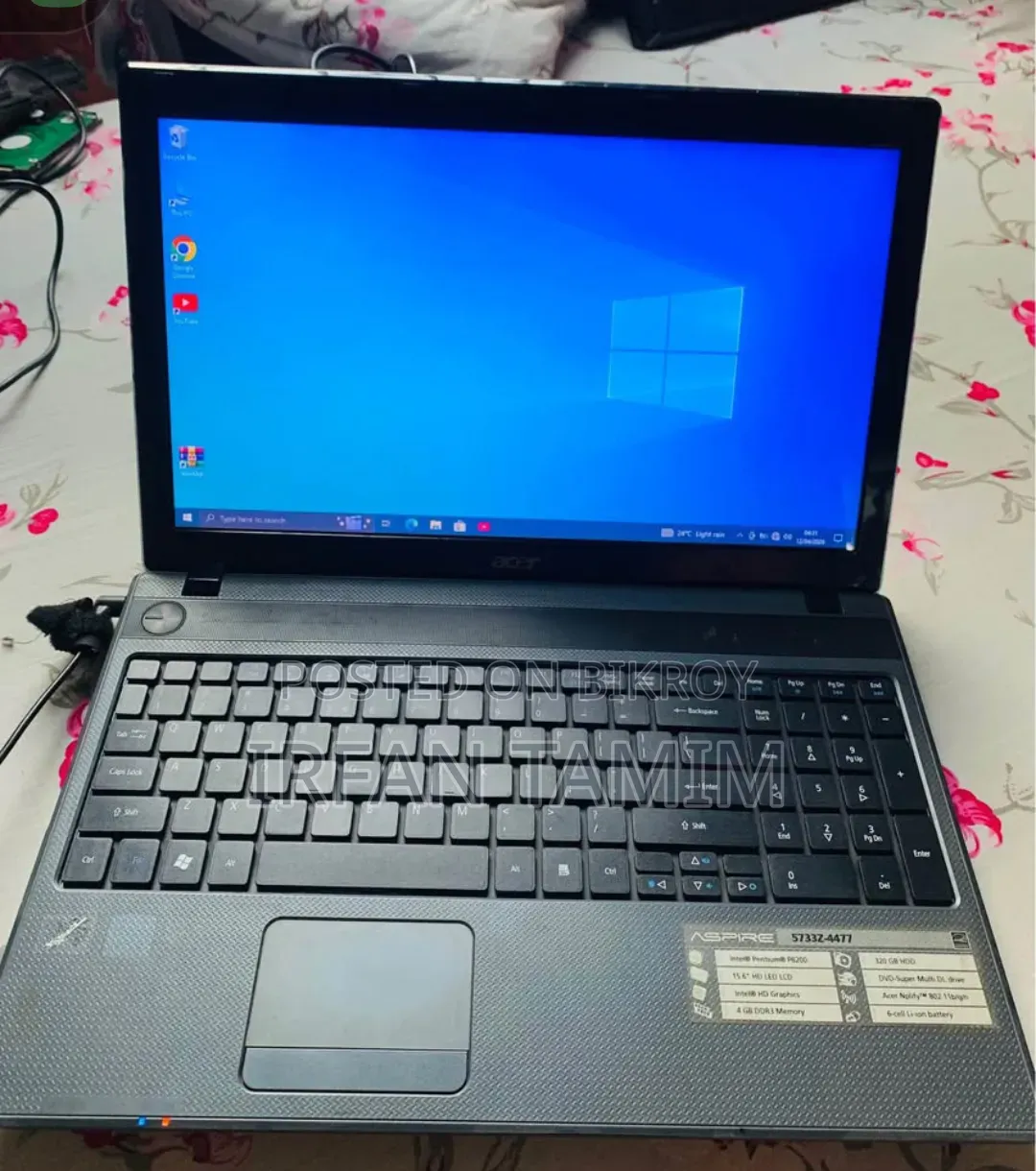 Laptop Acer Aspire 5733Z 6GB Intel Pentium SSD 128GB