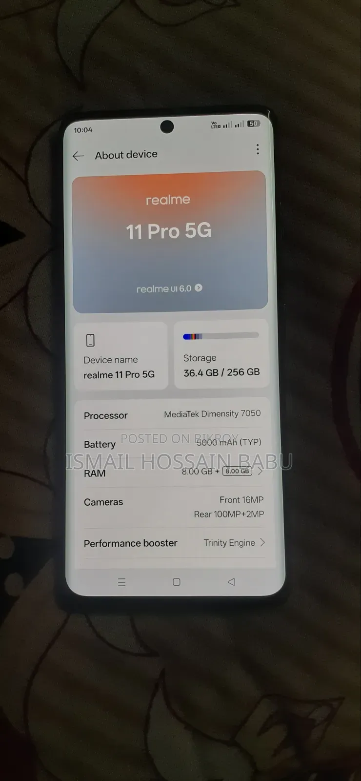 Realme 11 Pro 256 GB Black