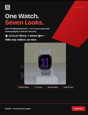GUS-07 Series 11 Smart Watch With a "7 in 1"