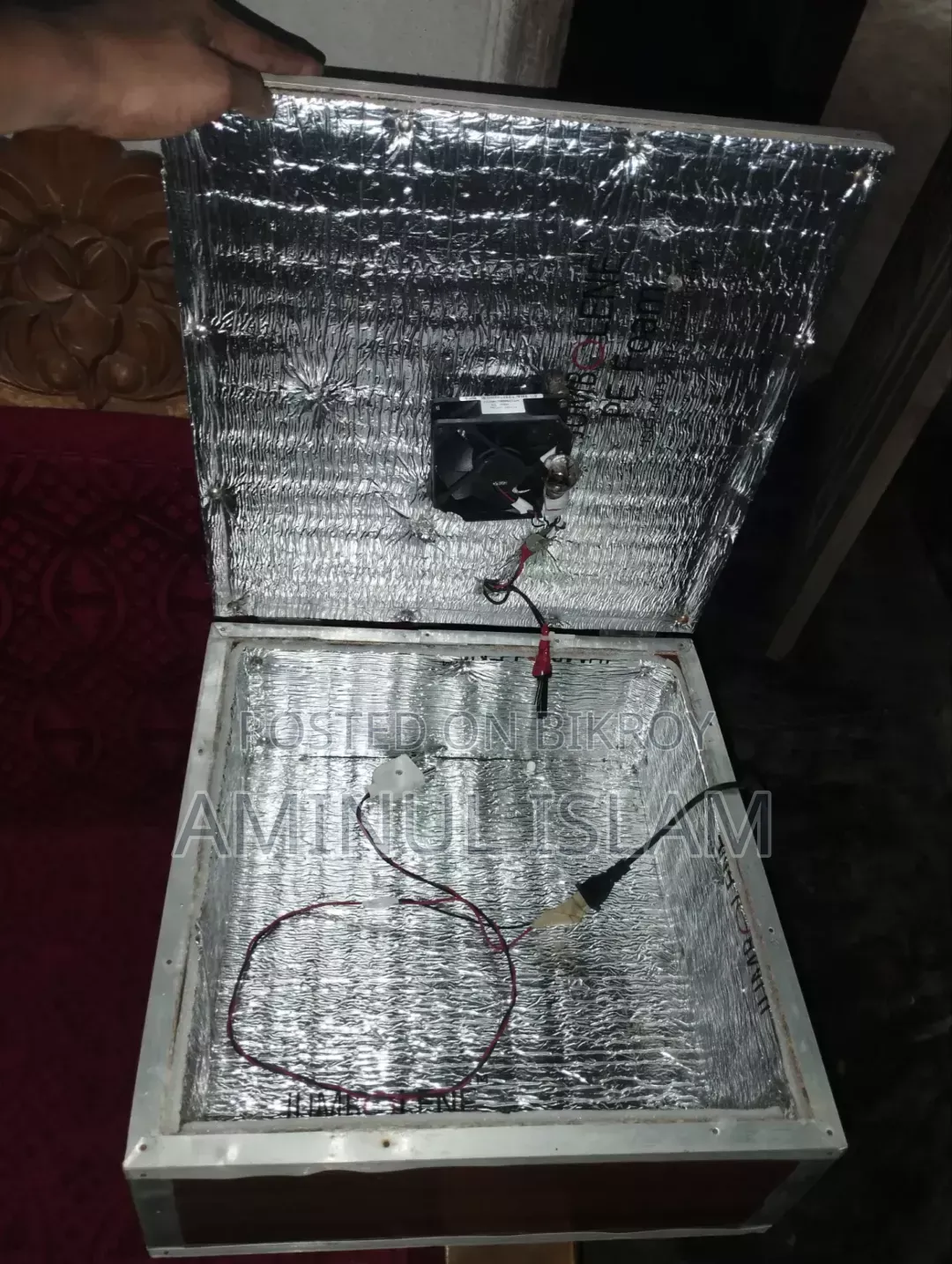 Digital Incubator for 60 Eggs with Fan and Digital Temperature Display