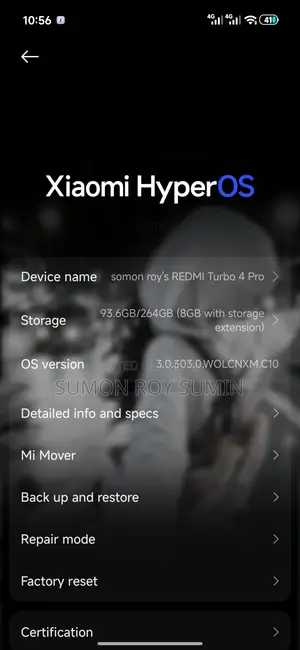 Xiaomi Redmi Turbo 4 Pro 256 GB White
