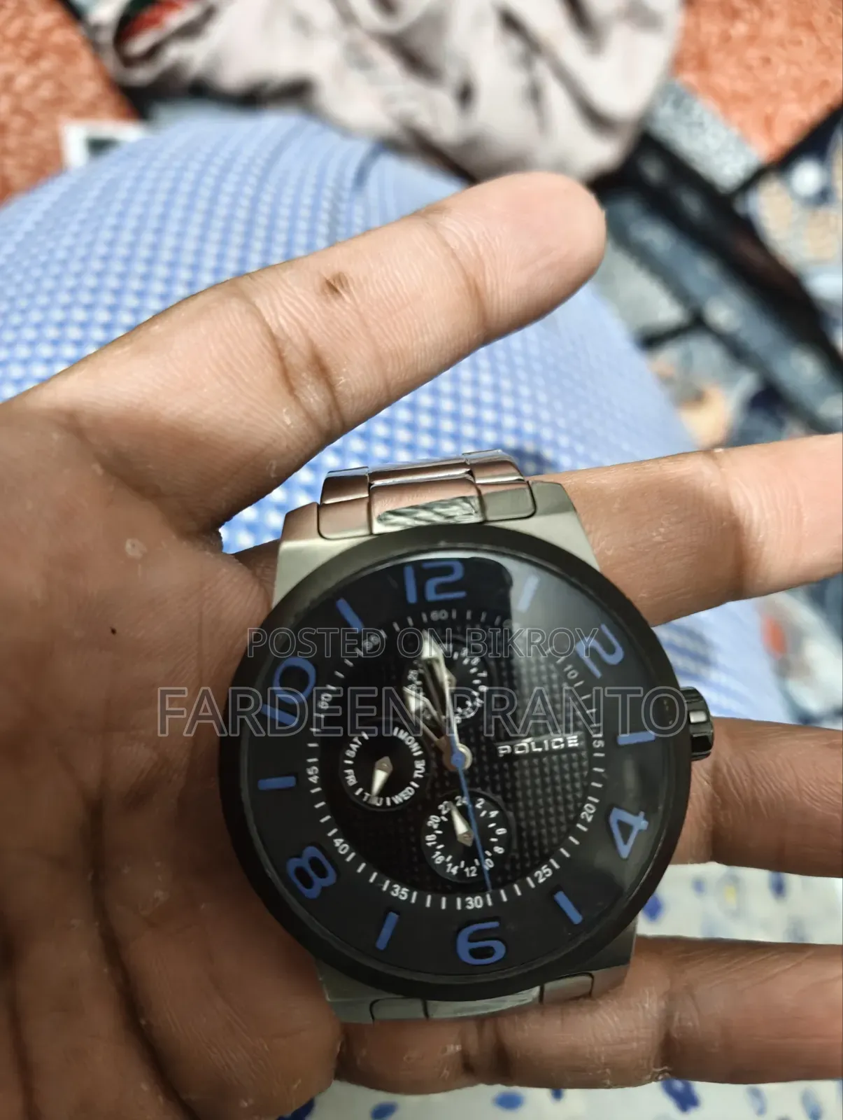 Vintage Police Watch With Chronographs