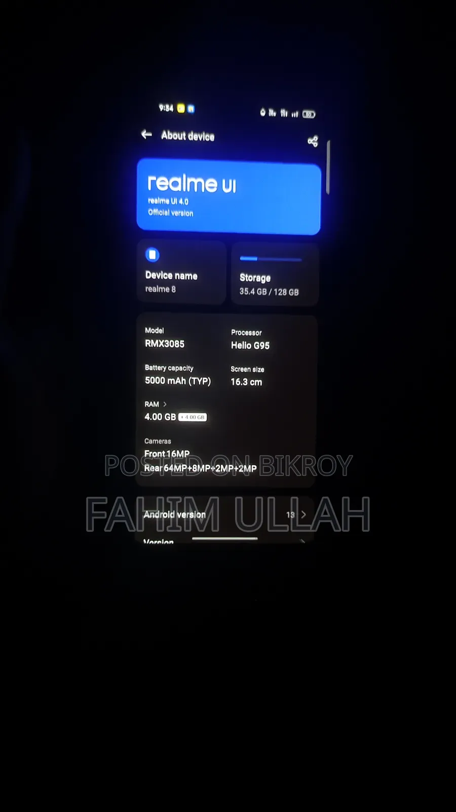 Realme 8 5G 128 GB Black