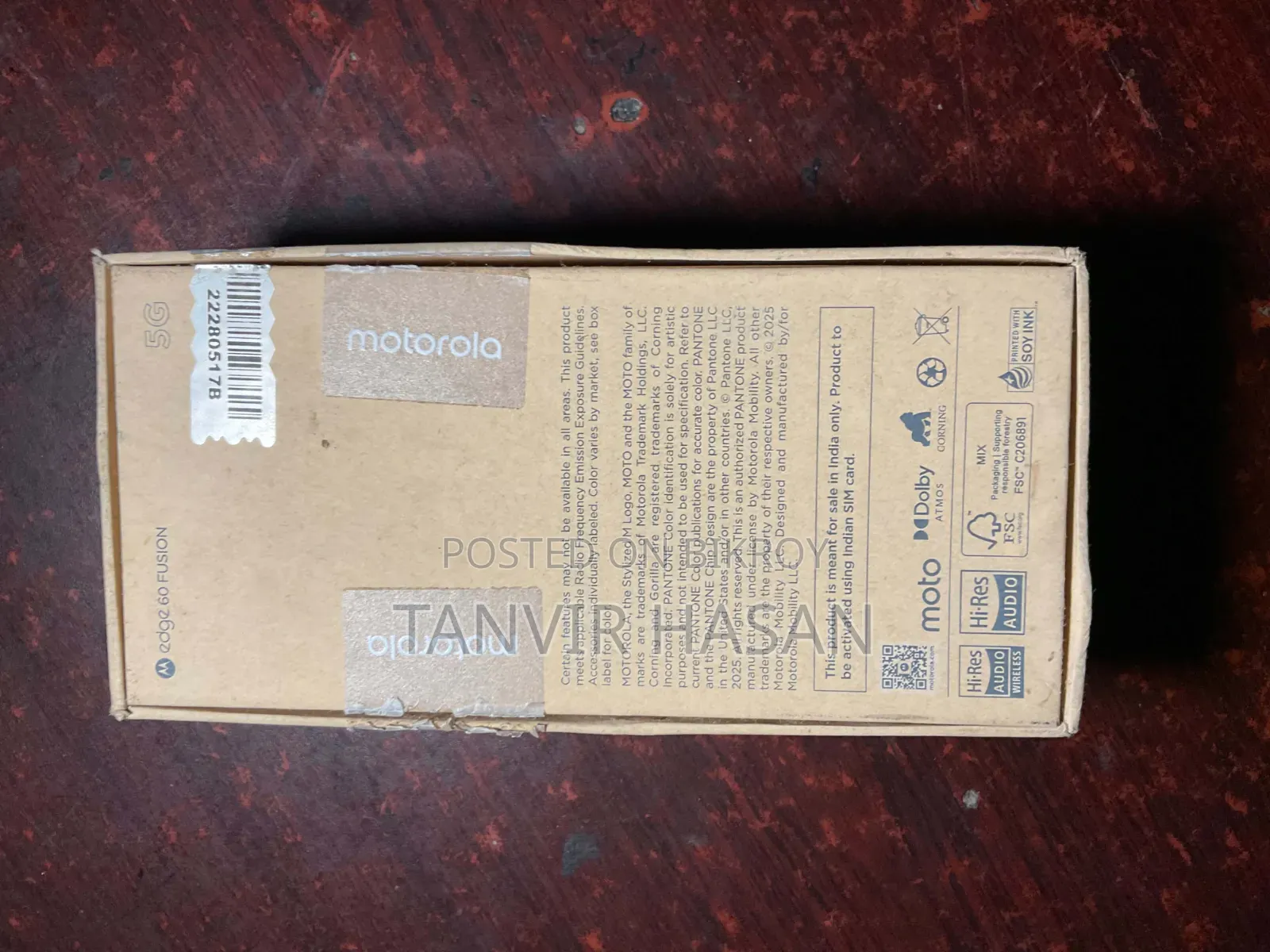 নতুন মোটোরোলা এজ ৬০ ফিউশন ২৫৬ জিবি নীল