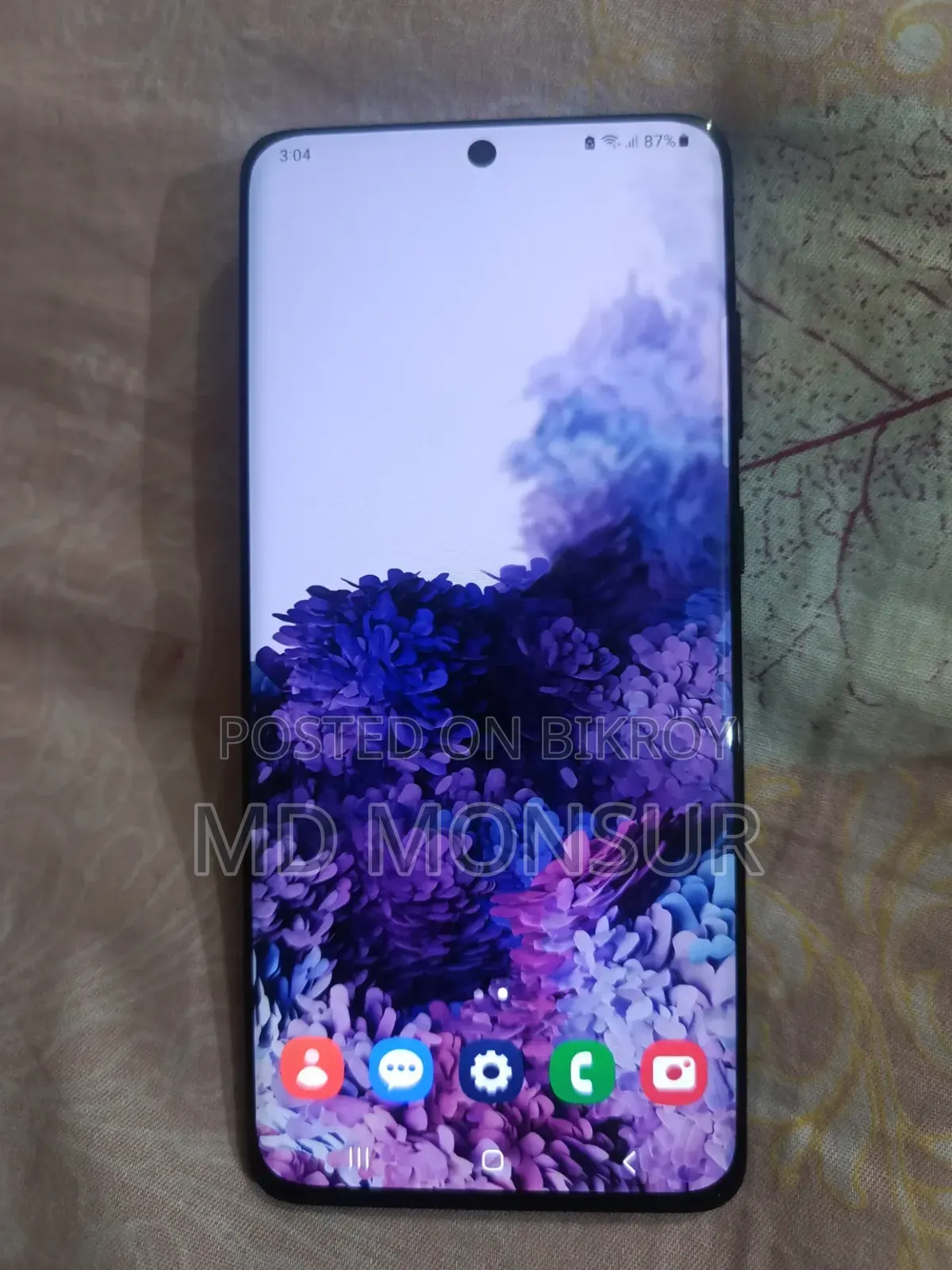 স্যামসাং গ্যালাক্সি এস২০+ ১২৮ জিবি ব্ল্যাক