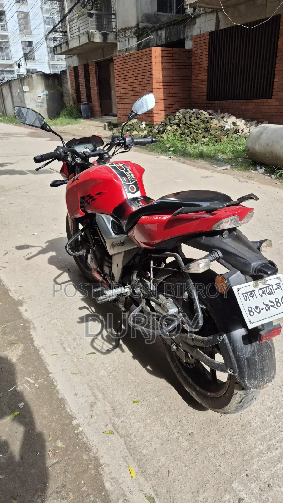 টিভিএস আপাচে ১৬০ ৪ভি ২০১৯ রেড