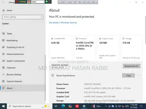 Desktop Computer Gigabyte GB-BKi3HA-7100 8GB Intel Core i3 SSD 500GB