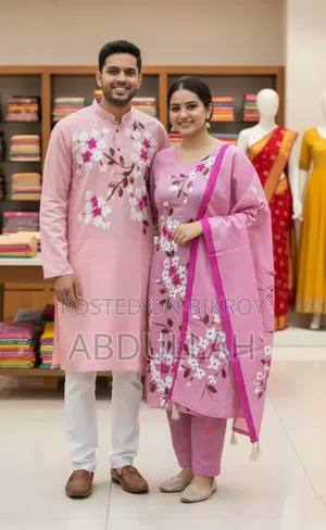 Panjabi Three Piece Couple Set Couple Set