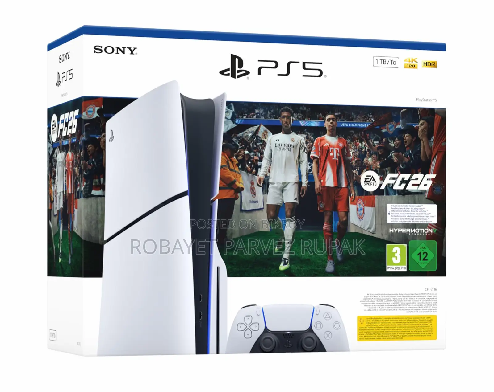 PS5 Slim Disk Edition 1TB (UAE)