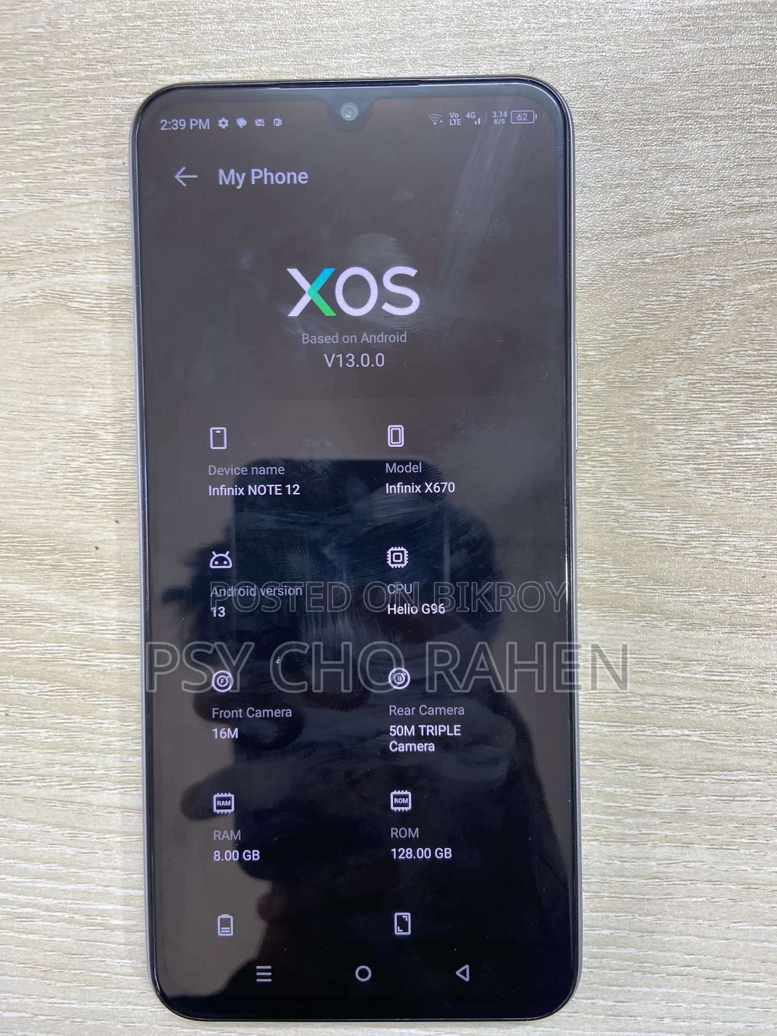 Infinix Note 12 128 GB Gray