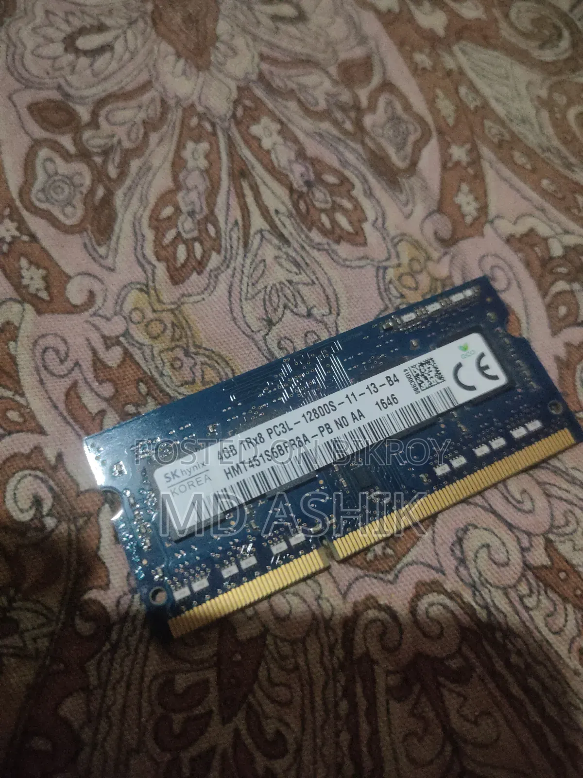 ল্যাপটপ র‍্যাম ৪জিবি ডিডিআর৩