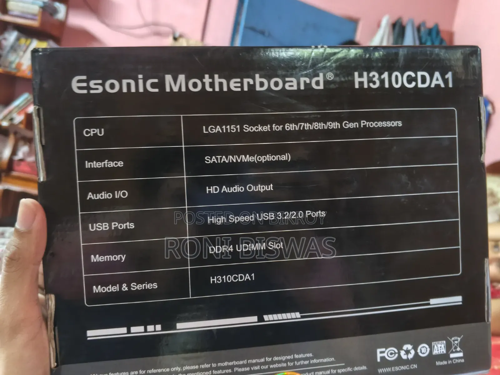 Esonic Motherboard H310CDA1