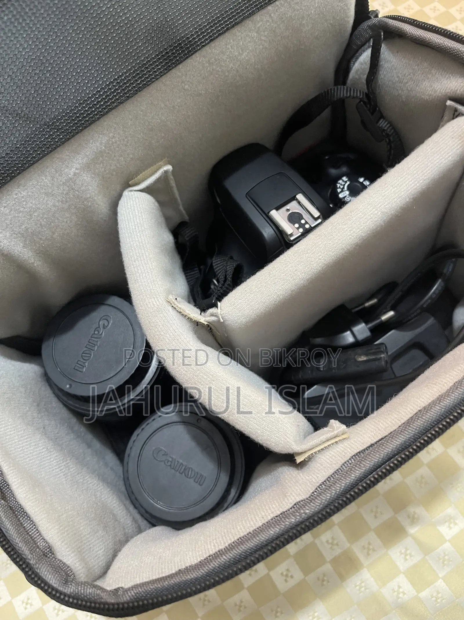 Canon 4000D Camera Box, 2 Lenses, Charger, Battery, and an SD Card