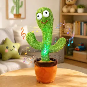 Singing Dancing Cactus Plush Toy for Kids Rechargeable