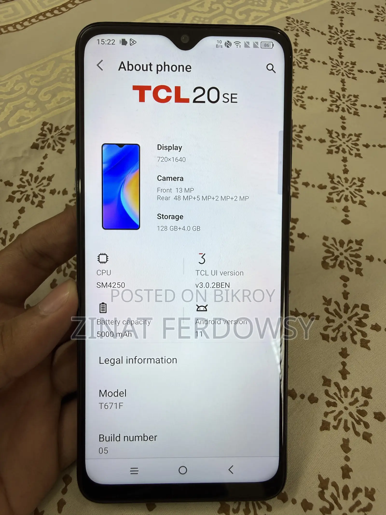 TCL 20 SE 64 GB Black