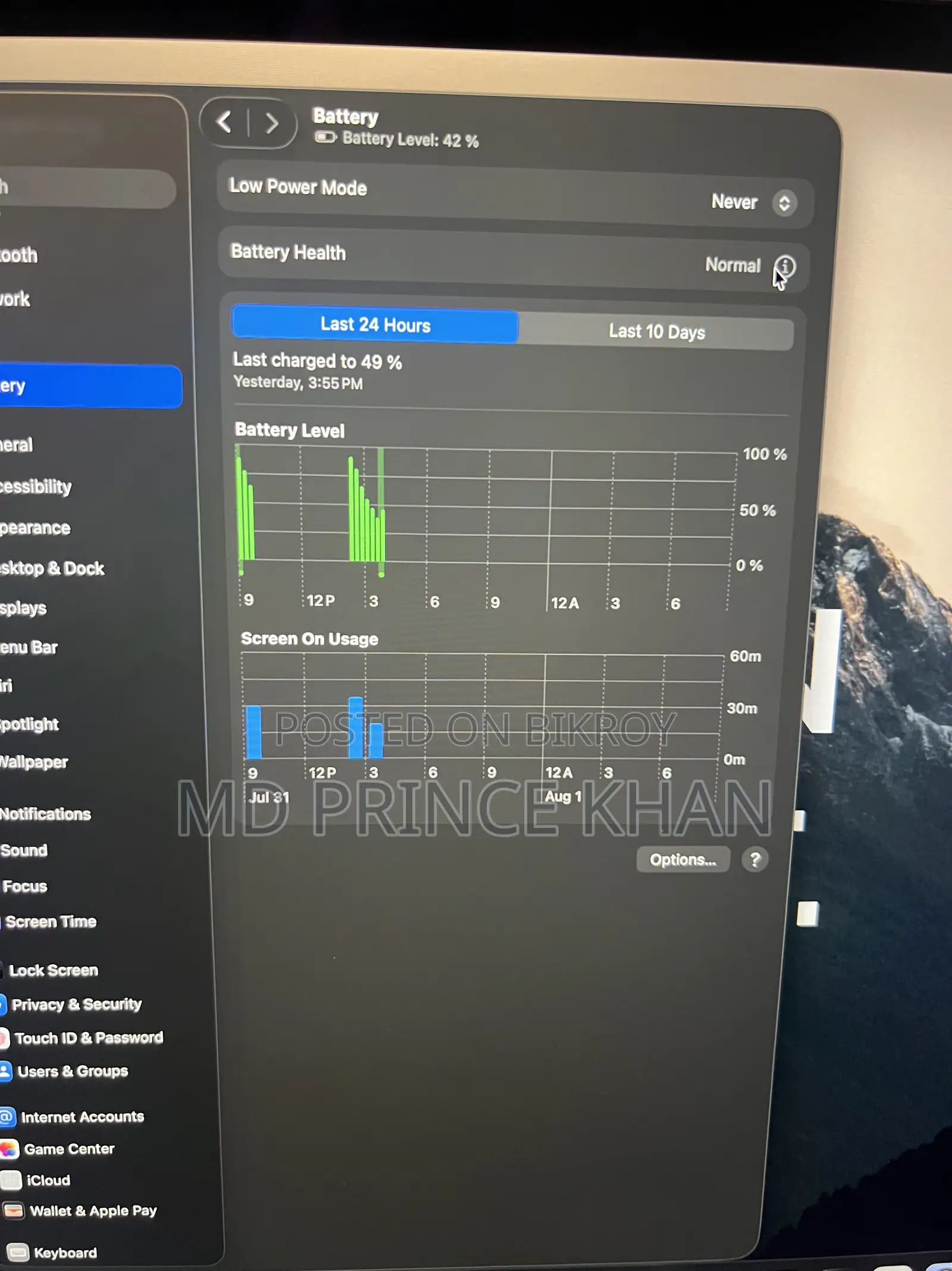 Laptop Apple MacBook 2019 32GB Intel Core I7 HDD+SSD 512GB