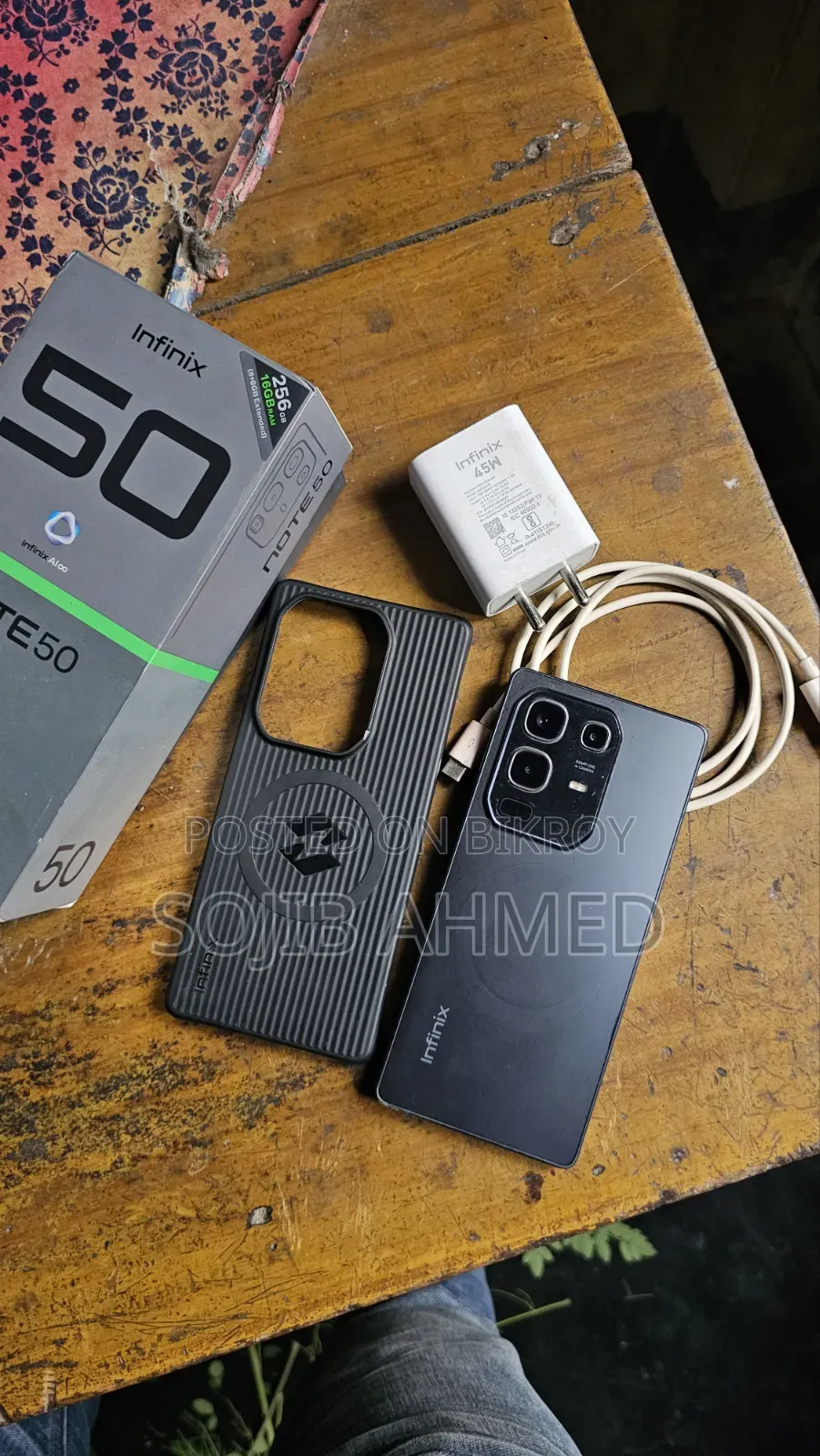 ইনফিনিক্স নোট ৫০ ৪জি ২৫৬ জিবি ব্ল্যাক