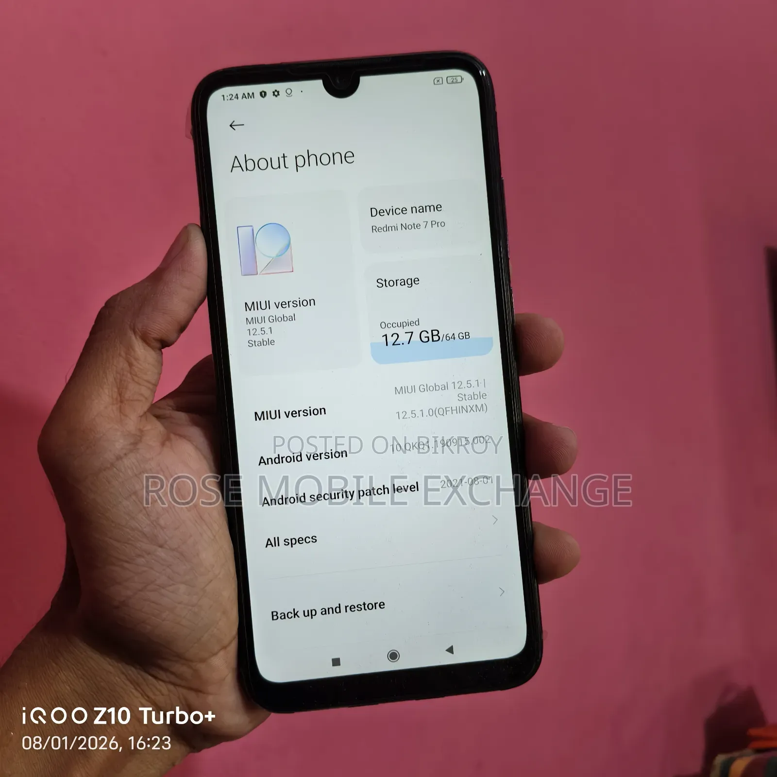 শাওমি রেডমি নোট ৭ প্রো ৬৪ জিবি কালো
