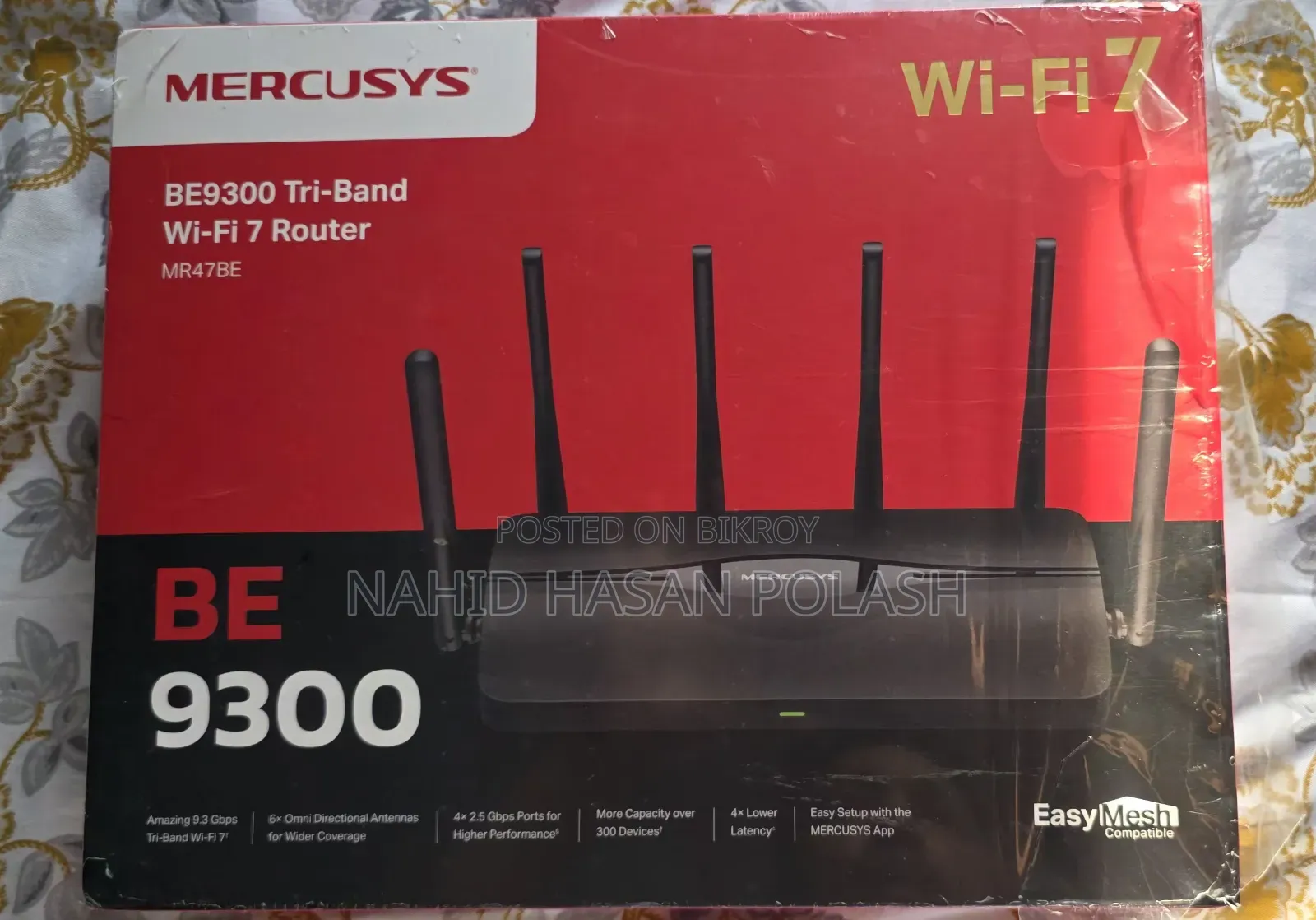 Mercusys MR47BE Tri-Band Wi-Fi 7 Router (Like New / Dubai Imported)